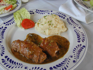 Beef roulade