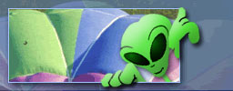 Alien peeking