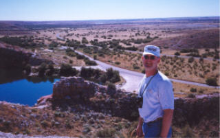 David over Bottomless Lakes