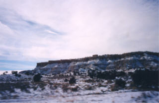 Cold winter in the desert