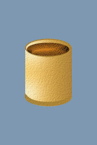 Image of a Frosted Golden Cocktail Glass