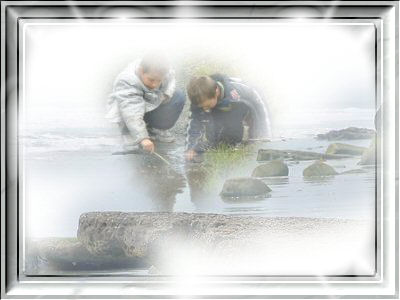 Framed image using a mask