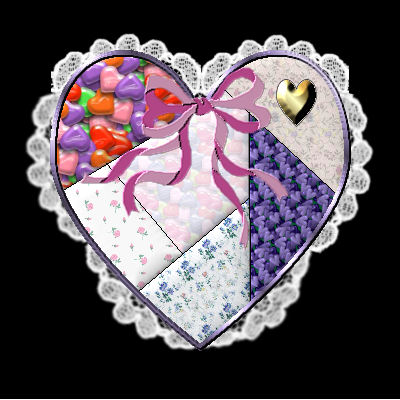 Image of a patchwork heart