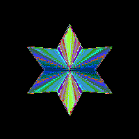 Non-transparent star GIF