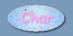 Oval button with text