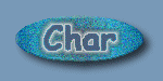 Oval button with chiseled text