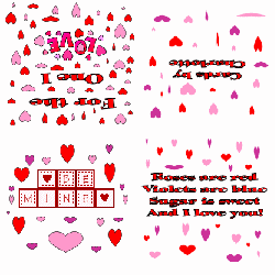 Valentine's Day note card
