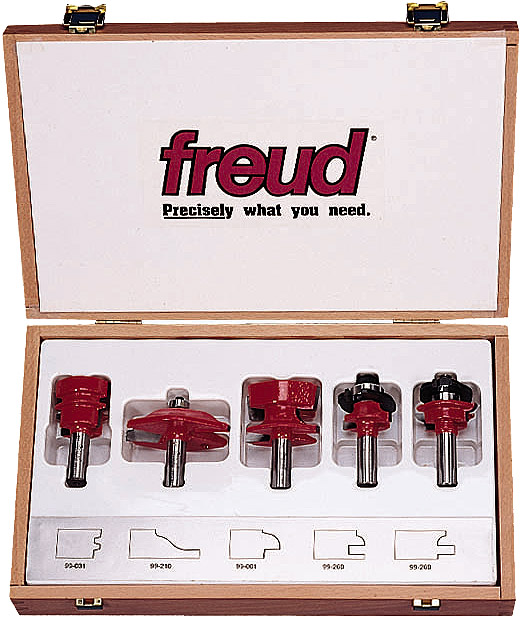 Freud 94-100 5-Piece Cabinet Door Set with 99-510 Panel Bit