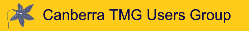 Canberra TMG Users Group