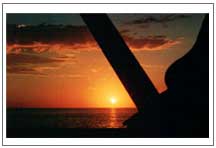 "La puesta de sol en el R�o de la Plata"