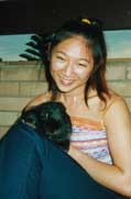 Jess with Gizmo