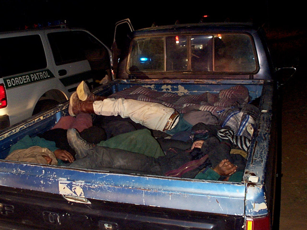 20 undocumented aliens were pulled from this truck in Southern Arizona