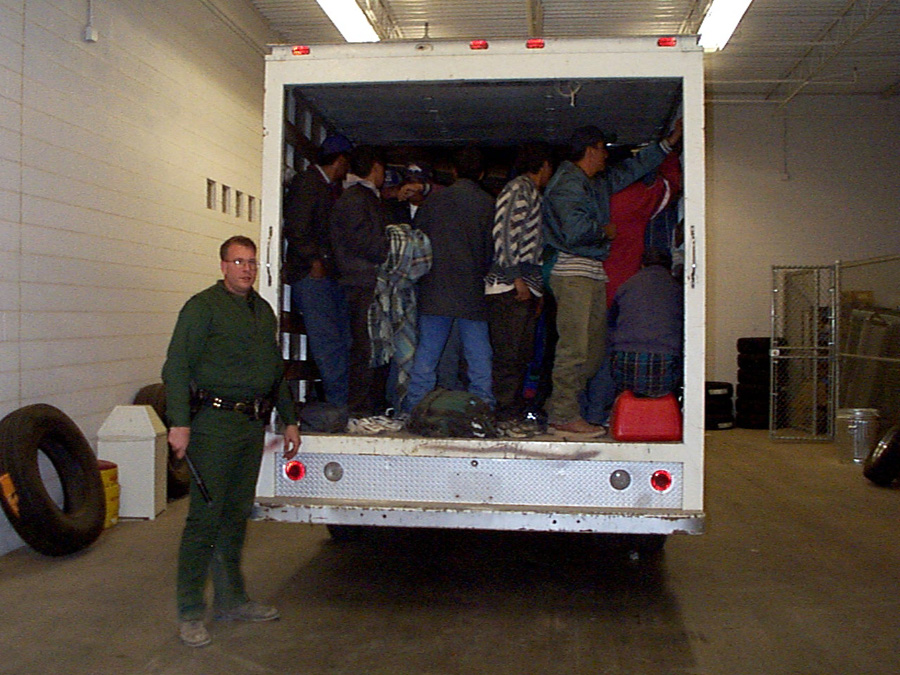 69 undocumented aliens were pulled from this vehicle