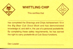 Whittling Chip- Click Here!