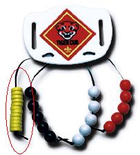 indicates the yellow beads earned for Electives