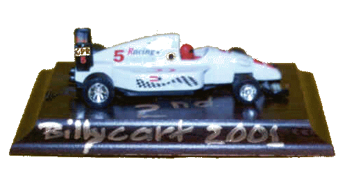 [Third Place Trophy for 2001 Billycart Derby]