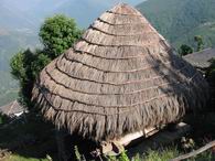 Horreo (lifted barn) with straw cover (Sieiro)