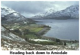 Looking down at Arnisdale
