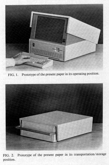 Portable computer based on optical projection display