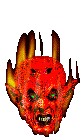 devil head w/fire