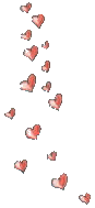 cascading red hearts