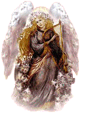 Angel with harp