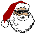 Santa Wearing Sunglasses