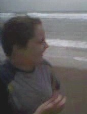 at the beach