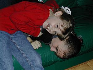 Jessica beating up her sister