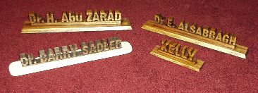 Desk Name Plates