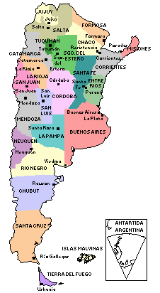 Mapa Pol&iacute;tico RA