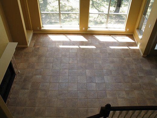 new tile with grout