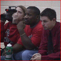 Mrs. Tomes, Coach Bly and Coach Tomes