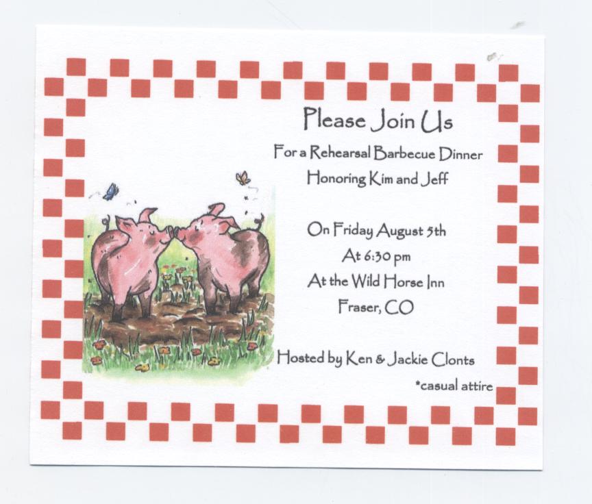 The fun begins when the invitation comes in the mail!