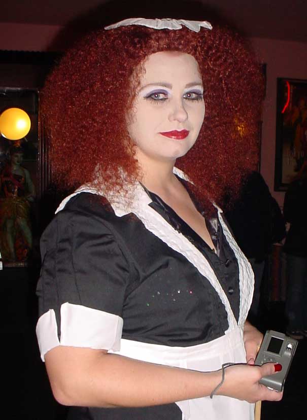 Sioux in a Custom Creations Signature Magenta Costume