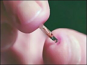 Microchip implant
(the mark of the beast)