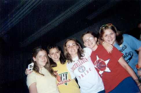 far left: casey, tessa, megan, jenn, and ella