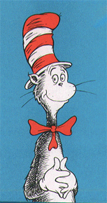 Cat.&nbsp; Hat.&nbsp; In French, chat chapeaux.&nbsp; In Spanish it's el gato en el sombrero!!!