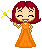 A orange fairy. Base by Dreams in Digital.