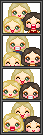 Me and my friends in a photobooth. Base by Angy Chan.