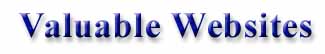 Valuable Websites