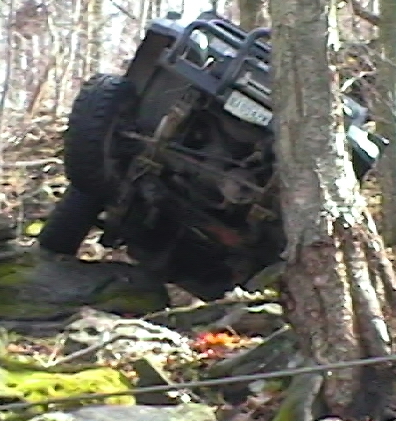 Todd Sweeney shows his jeep can get big air..