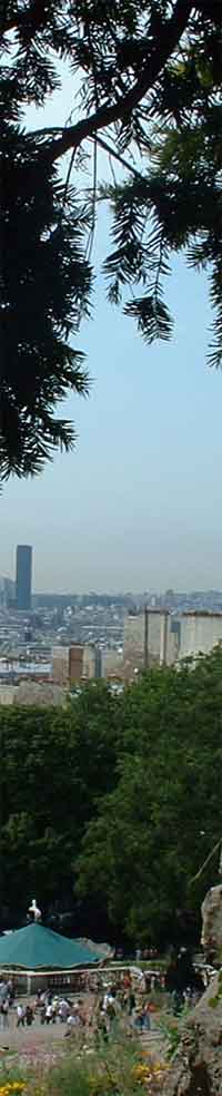 A photo I Shot in 2004 - A view of Paris and the Montparnasse Tower from Montmartre