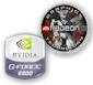Logos are properties of ATI & nVidia respectively