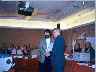 Guido Bresadola (ASIGC President) with Alan Borwell (ICCF President) (20.878 bytes)