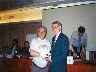 Roald Berthelsen (NOR) with Alan Borwell (ICCF President) (19.422 bytes)