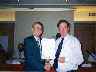 Alan Borwell (ICCF President) with Nol van't Riet (NLD) (20.675 bytes)