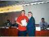 S�ren Peschardt (DEN) with Alan Borwell (ICCF President) (20.203 bytes)
