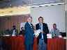 Alan Borwell (ICCF President) with Jos� Amorim (BRS) (18.968 bytes)