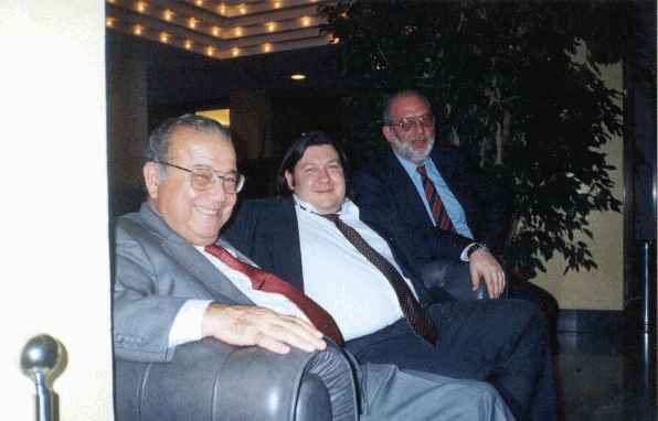 Carlos Flores (ICCF Treausurer), Pedro Hegoburu (Marketing Director) and Daniel Finkelstein (Email Tournament Office) (19.293 bytes)